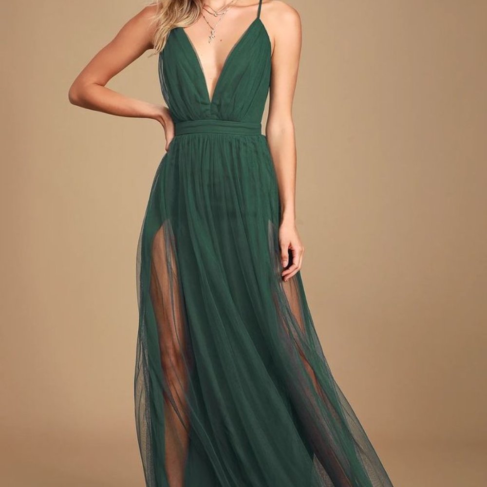 Lulu's Rare Beauty Green Dress